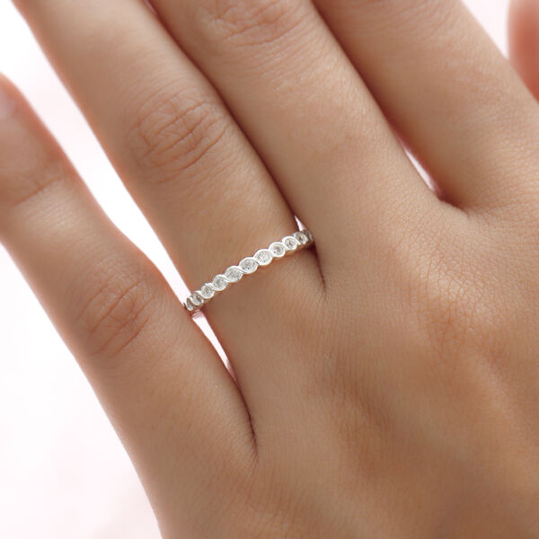 LUSTRO STELLA - wei&szlig;er Zirkonia-Ring, 925 Silber  ca. 0,77 ct image number 3