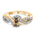 AAA Turkizit und Zirkon Ring - 1,11 ct. image number 0