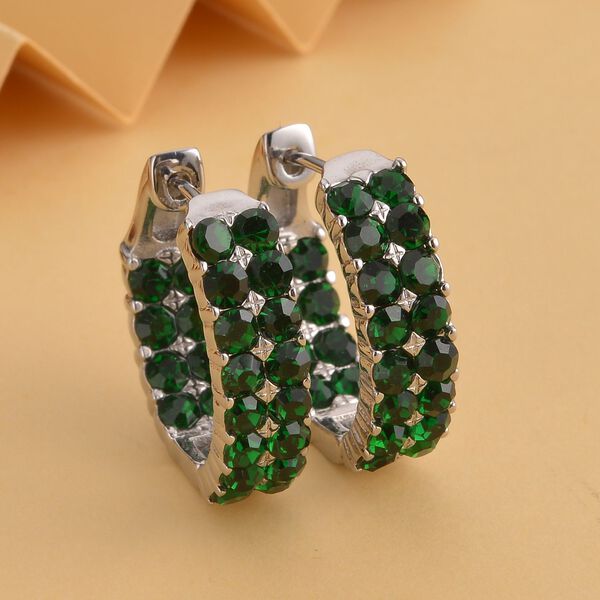 Gr&uuml;ne Kristall-Ohrringe - 10 ct. image number 2