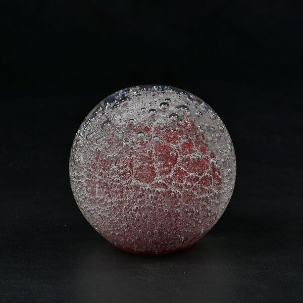Glasball mit LED-Lichtbasis &ndash; Pink image number 3