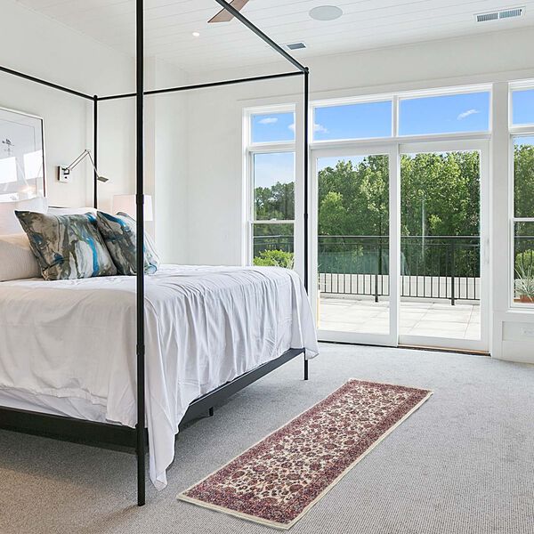 Moderner grauer & mehrfarbiger L&auml;ufer - 950 GSM, Gr&ouml;&szlig;e: 66x180cm, creme image number 2