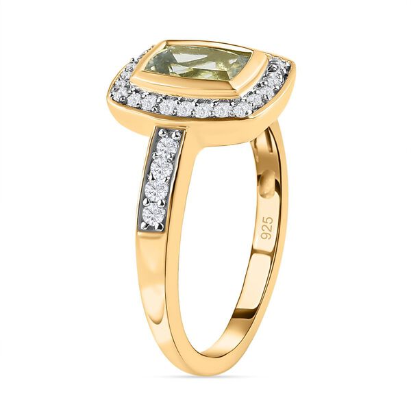 AAA Turkizit und Zirkon-Ring - 1,54 ct. image number 5