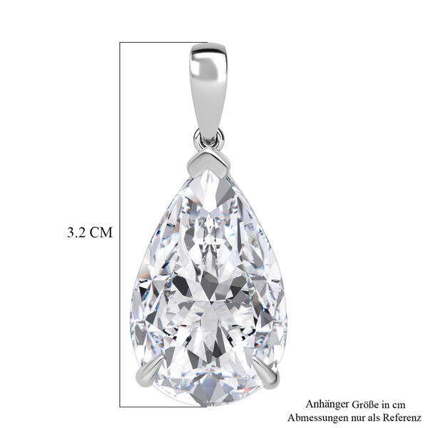 LUXURIANT DIAMOND - Lab Grown Diamant IGI zertifiziert VS-G Anh&auml;nger 925 Silber Rhodiniert ca. 10.03 ct image number 5