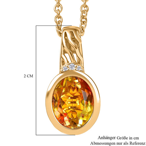 EVER TRUE Sphaleros Quarz, Wei&szlig;er Zirkon Schmuckset ca. 50 cm ca. 3,19 ct. image number 6