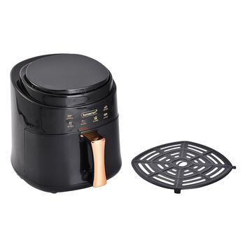 HOMESMART Digitale Hei&szlig;luftfritteuse, 8L Kapazit&auml;t, 1400W, Schwarz