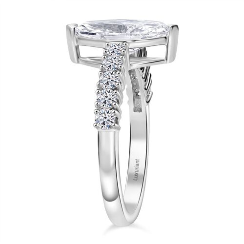 LUXURIANT DIAMOND - Lab Grown Diamant VS-EF SGL zertifiziert Ring 950 Platin (Größe 20.00) ca. 2.50 ct image number 2