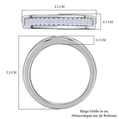 LUXURIANT DIAMOND- VS-EF Labor Diamant Ring, 925 Silber rhodiniert - 0,50 ct. image number 7