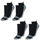 4er-Set Kupferfaser-Kompressions-Socken, 36-40, schwarz-grau image number 1