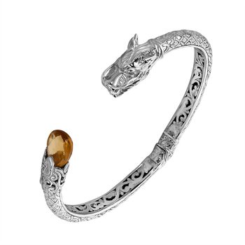 Royal Bali Kollektion- Citrin Armreif, 19cm - 7 ct.