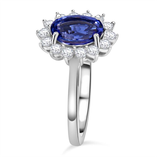 Tansanit und Moissanit Ring - 1,76 ct. image number 3