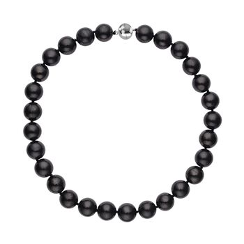 Runde Schungit-Perlen-Halskette - 446,55 ct.