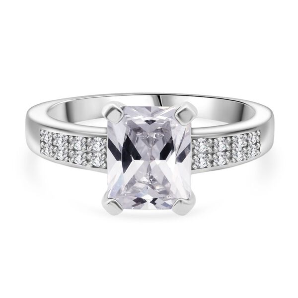 Lustro Stella weißer Zirkonia Ring image number 0