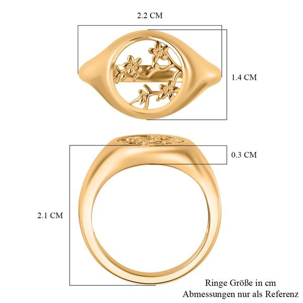 Siegelring, 925 Silber mit 750 Gelbgold Vermeil image number 7