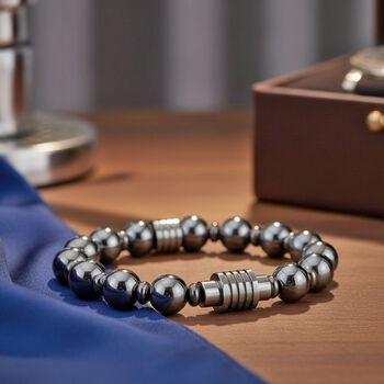 Terahertz Armband ca. 19 cm Reiner Edelstahl ca. 130,00 ct.