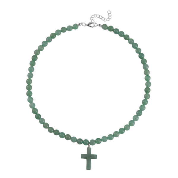 Gr&uuml;ner Aventurin Halskette, ca. 50 cm, ca. 265.00 ct image number 4