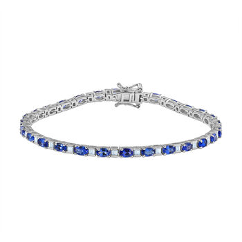 D'Joy Tansanit und Moissanit 20cm Armband - 7,32 ct.