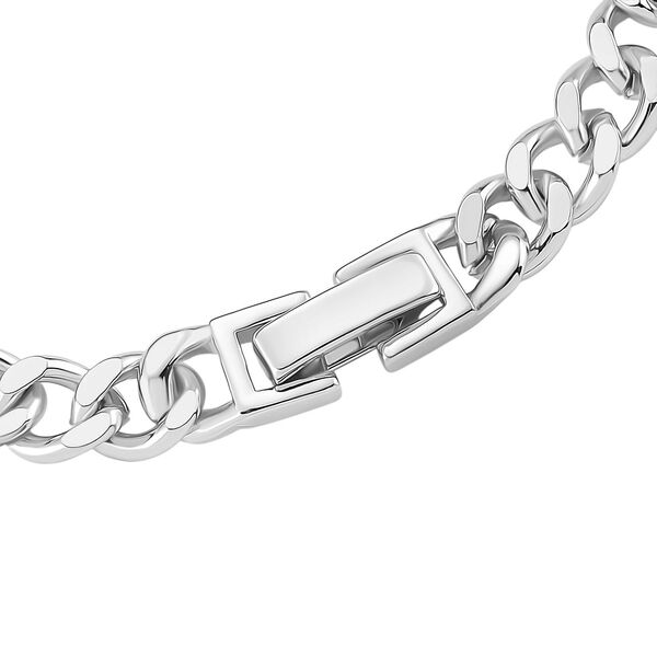 Wei&szlig;es Zirkonia und gr&uuml;nes Nanokristall 18,5cm Armband in Silberton image number 5