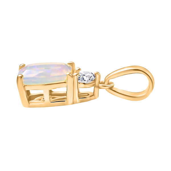 D'Joy AA natürliches, äthiopisches Welo Opal und Zirkon Schmuckset, 925 Silber vergoldet - 2,13 ct. image number 8