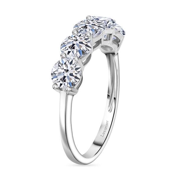 LUXURIANT SI-GH Labor Diamant Ring, 925 Silber rhodiniert - 2 ct. image number 5