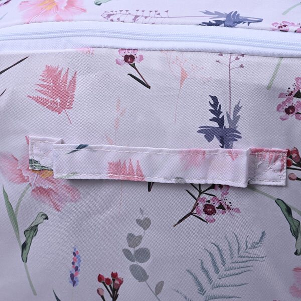 Serenity Night: Fenster-Aufbewahrungstasche, 60x37x37, wei&szlig; und rosa image number 4