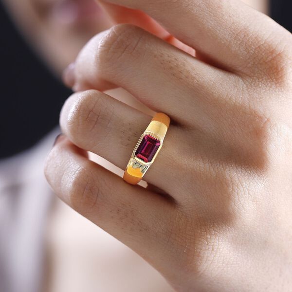 Labor roter Beryll-Ring - 0,94 ct. image number 3