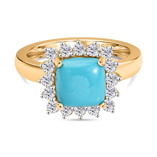 D&rsquo;Joy AA Sleeping Beauty T&uuml;rkis und Zirkon Ring - 3 ct. image number 0