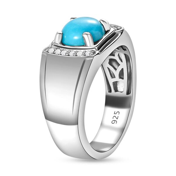 AA Sleeping Beauty T&uuml;rkis und Zirkon-Ring - 1,69 ct. image number 5