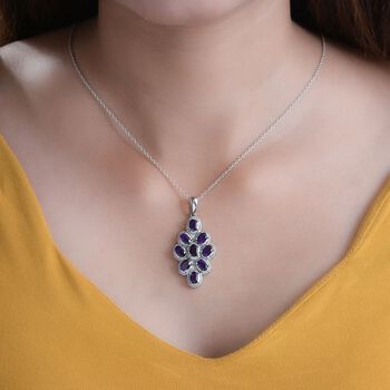 Afrikanischer Amethyst Anh&auml;nger 316L Edelstahl ca. 3.89 ct