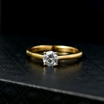 LUXURIANT SGL zertifizierter VS-EF Labor Rund Diamant Ring - 0,50 ct.