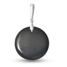 Shungit Anhänger 925 Silber rhodiniert ca. 27,05 ct