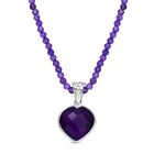 D’joy Afrikanischer Amethyst Schmuckset 925 Silber rhodiniert ca. 41,50 ct.