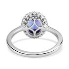 RHAPSODY AAAA Tansanit und VS2 EF Diamant Halo Ring- 1,81 ct. image number 5