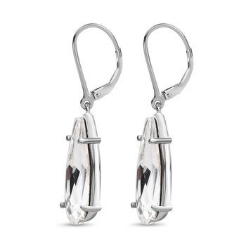 Wei&szlig;er Kristall Ohrringe  Edelstahl