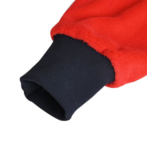 Flauschiger Flanell Hoodie mit großer Tasche, rot image number 4