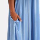 Knielanges Sommerkleid mit Seitentaschen, Einheitsgröße Himmelblau image number 4