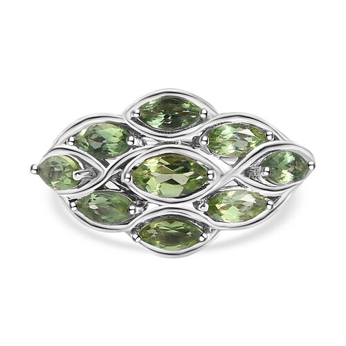 Natürlicher, grüner Apatit-Ring - 1,55 ct. image number 0