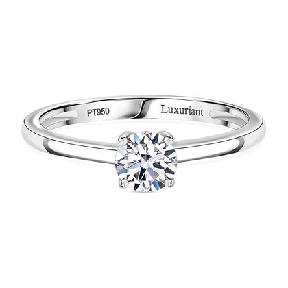 LUXURIANT DIAMOND - Lab Grown Diamant VS-EF SGL zertifiziert Ring 950 Platin (Gr&ouml;&szlig;e 18.00) ca. 0.50 ct