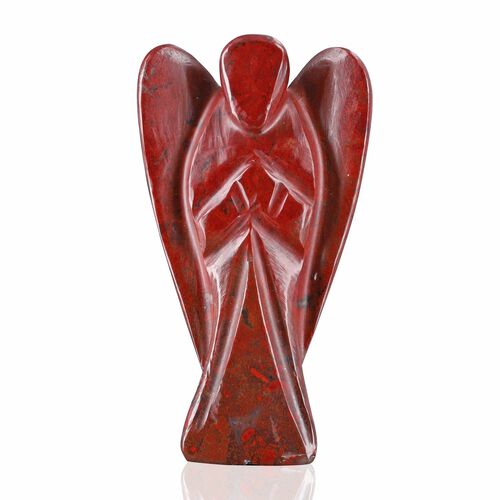 The 5th Season - Engelsfigur aus echtem Edelstein in Geschenkverpackung, Roter Jaspis image number 0