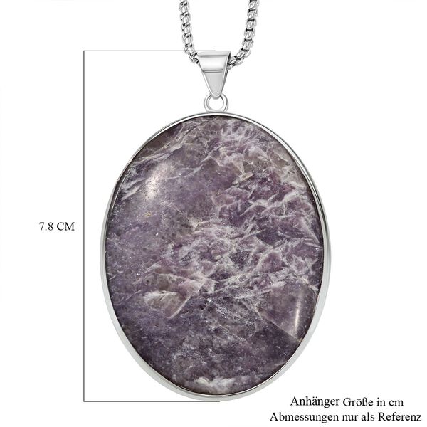 Lepidolith Anhänger mit 50cm Kette - 300 ct. image number 6