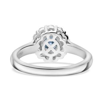 LUXURIANT DIAMOND- Blaues und wei&szlig;es Labor Diamant Schmuckset