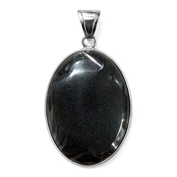 Schwarzer Jaspis Anh&auml;nger ca. 50,00 ct.