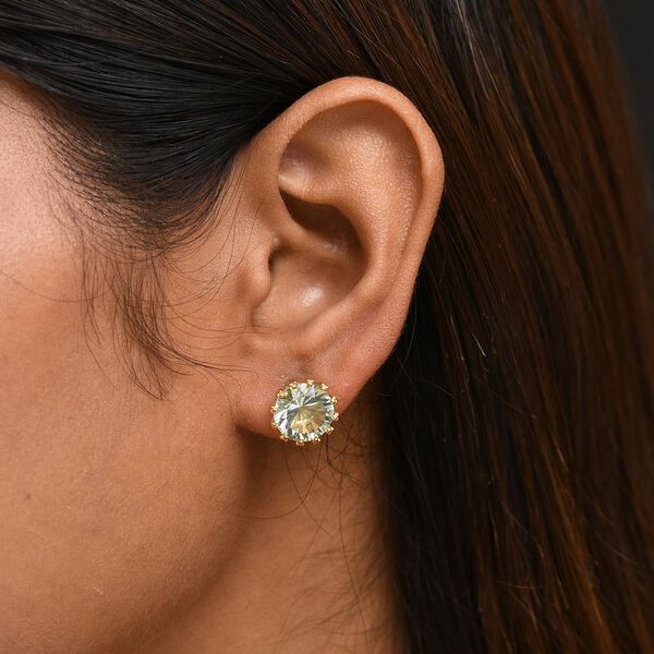 Prasiolith Ohrringe - 6,89 ct. image number 3