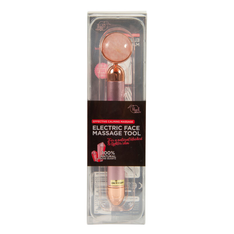 Peach Beauty- Elektrischer Gesichtsmassage-Roller aus Rosenquarz image number 0