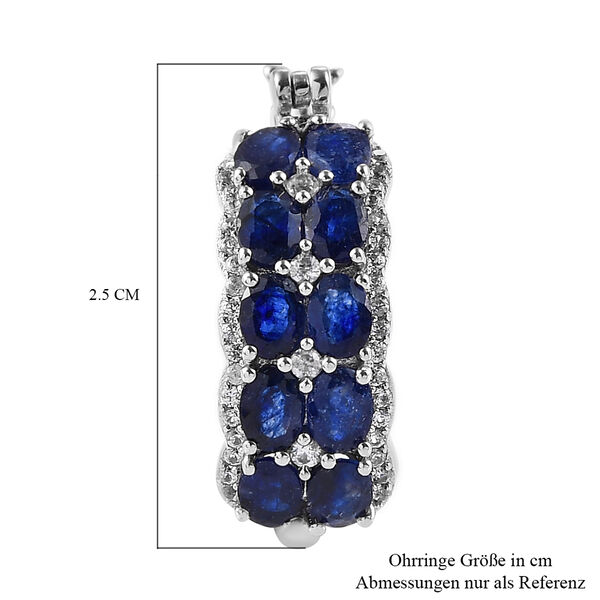 Masoala Saphir und Zirkon Creolen in Silber image number 6