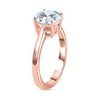Moissanit Ring, 925 Silber 750 Roségold Vermeil - 1,73 ct. image number 4