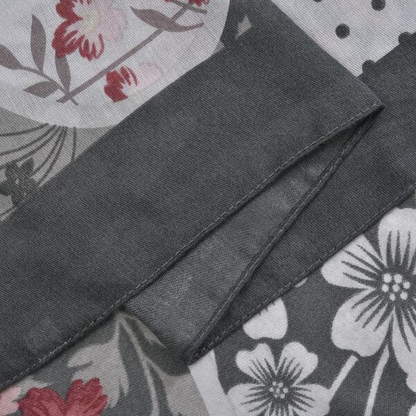 Wolkenweicher Schal mit Blumenmuster, Oliv image number 3