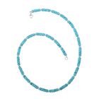 Limitierte Auflage - Mexikanisches Türkis Halskette, ca. 45 cm 925 Silber ca. 85.00 ct