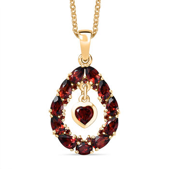 EVER TRUE Mosambik Granat Schmuckset ca. 50 cm ca. 3.47 ct