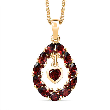 EVER TRUE Mosambik Granat Schmuckset ca. 50 cm ca. 3.47 ct