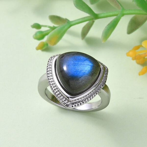 AAA Labradorit Ring - 7,60 ct. image number 2